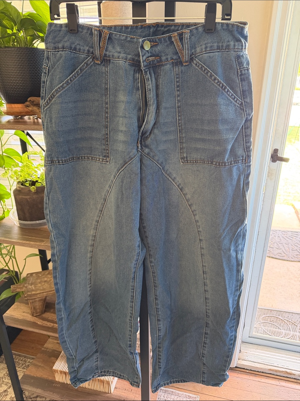 SHEIN Relaxed Blue Women's Denim Jeans